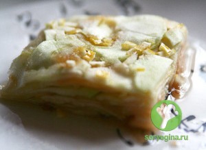 apple-pirozhnoe яблочное пирожное с айвой и мёдом