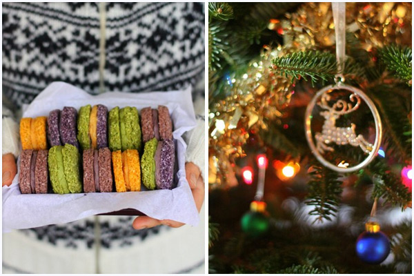 Новогодние кокосовые "макаруни" Новогодние кокосовые "макаруни"